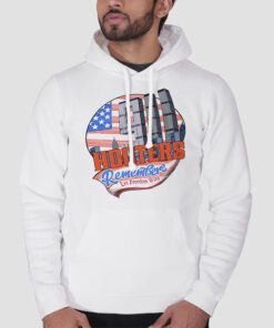 Hoodie White Let Freedom Wing Hooters 911