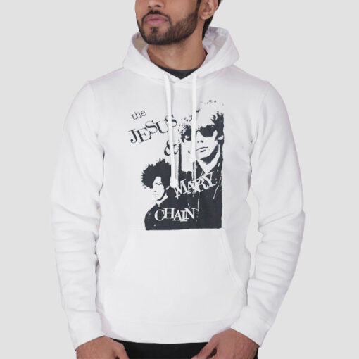 Hoodie White Vintage Band Jesus and Mary Chain