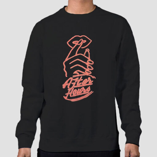 Sweatshirt Black Authentic Printed Merch After Hours