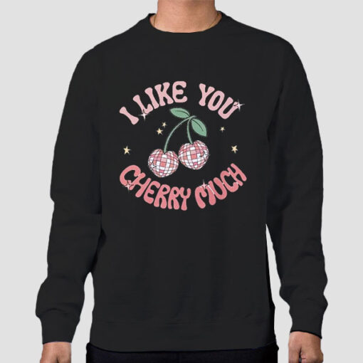 Sweatshirt Black Funny Art Jokes Cherry