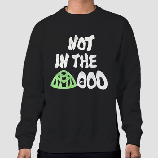 Sweatshirt Black Graphic Not in the Mood