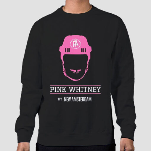 Sweatshirt Black Inspired Art Logo Pink Whitney