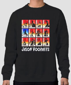 Sweatshirt Black Inspired Jason Voorhees Evolution