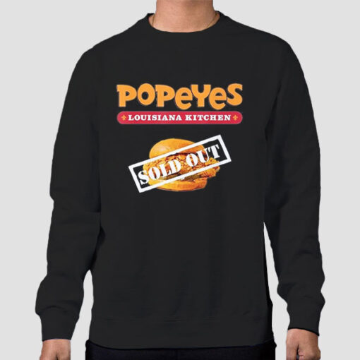 Sweatshirt Black Pepeyes Menu Fast Food Sold out
