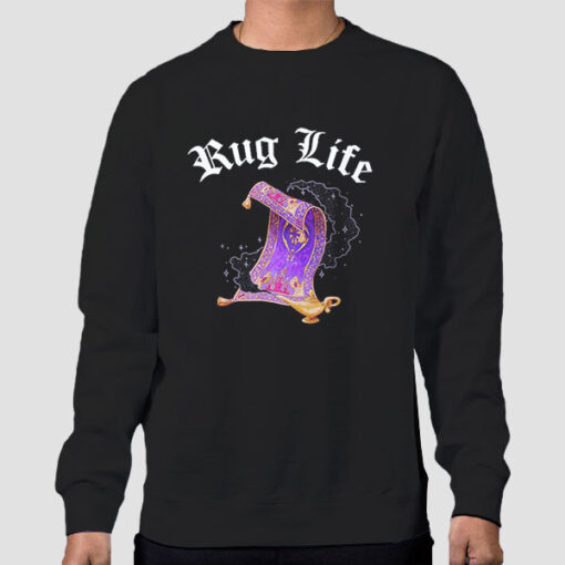Sweatshirt Black Rug Life Meme Aladdin Carpet