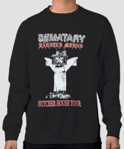 Sweatshirt Black Semetary Merch Butcher House Tour