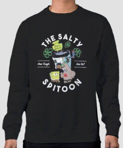Sweatshirt Black Spongebob Tough the Salty Spitoon