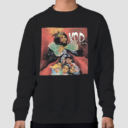 Sweatshirt Black Vintage 2018 KOD J Cole Tour
