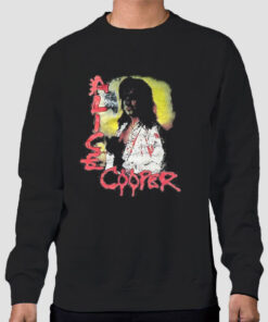 Sweatshirt Black Vintage Alice Cooper Psycho