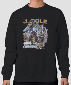 Sweatshirt Black Vintage Crooked Smile Rapper J Cole