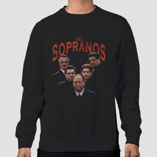 Sweatshirt Black Vintage Movie Action the Sopranos