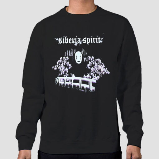 Sweatshirt Black Vintage Siberia Spirit Studio Ghibli