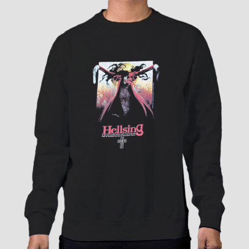 Sweatshirt Black Vintage Y2k Alucard Hellsing