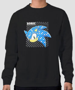 Sweatshirt Black Vintage Y2k the Hedgehog Sonic