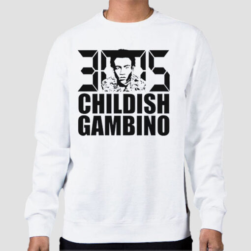 Sweatshirt White Childish Gambino Donald Glover 3005