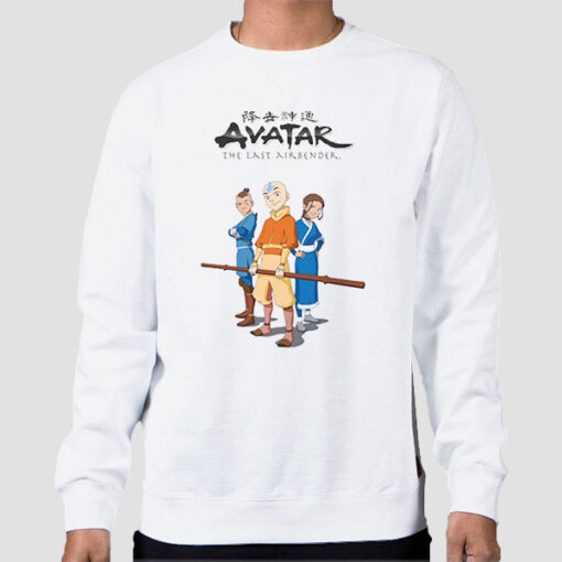 Sweatshirt White Vintage Anime the Last Airbender Avatar