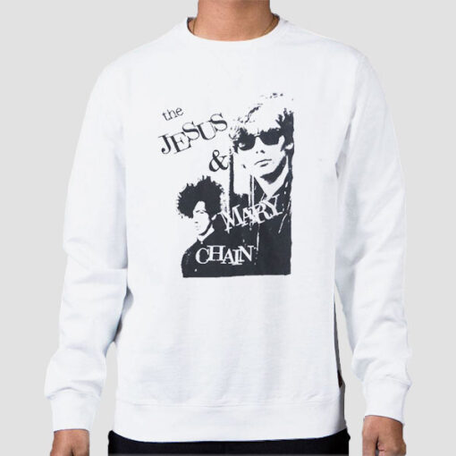Sweatshirt White Vintage Band Jesus and Mary Chain