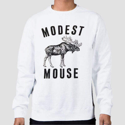 Sweatshirt White Vintage Design Modest Mouse