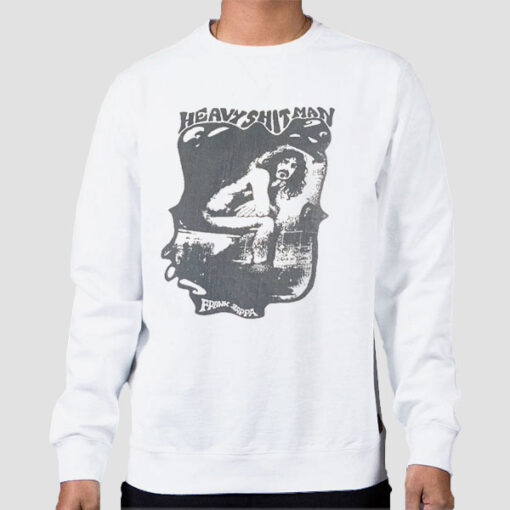 Sweatshirt White Vintage Heavy Shitman Frank Zappa