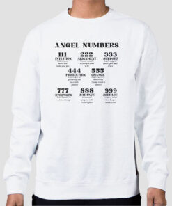 Sweatshirt White Vintage Inspired Angel Number