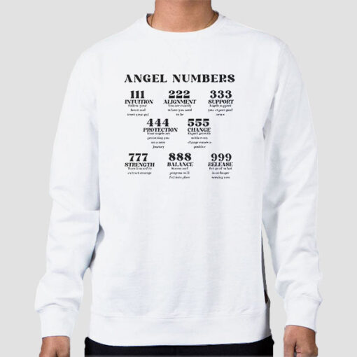Sweatshirt White Vintage Inspired Angel Number