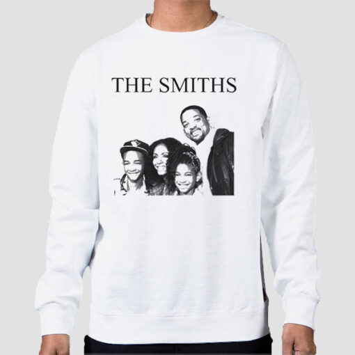Sweatshirt White Vintage Photo Family the Smith