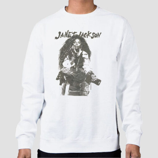 Sweatshirt White Vintage Tour 2017 Janet Jackson