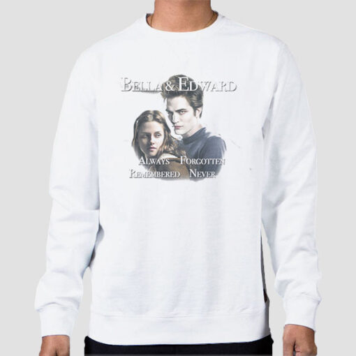 Sweatshirt White Vtg Bella and Edward Movie Twilight