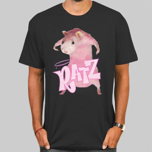 Funny Graphic Pink Rat Meme Shirt