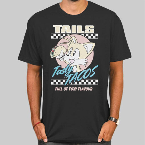 Funny Taste Tacos and Tails Graphic Shirt