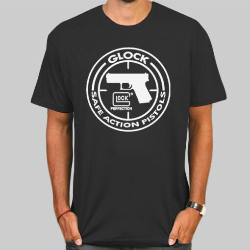 T Shirt Black Glock Safe Logo Glock Perfection
