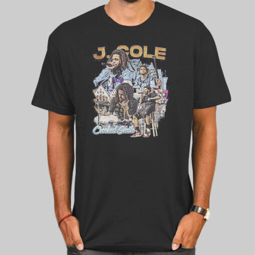 Vintage Crooked Smile Rapper J Cole Shirt