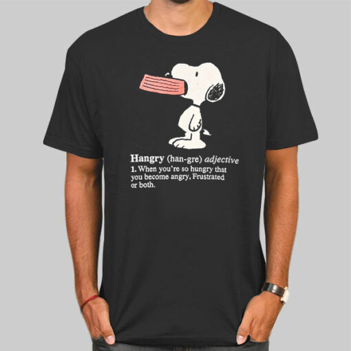 Vtg Definition Hangry Snoopy Define Shirt