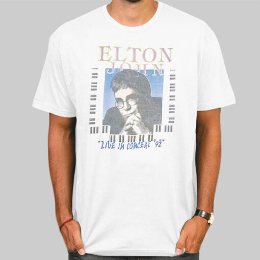 Live in Concert 92 Elton John Vintage Shirt