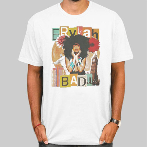 Vintage Tour Music Erykah Badu T Shirt