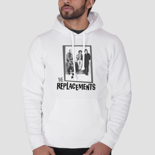 Hoodie White Vtg Portrait the Replacements Rock