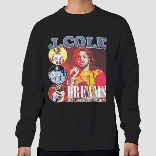 Sweatshirt Black 90s Quotes Inspired J Cole Vintage
