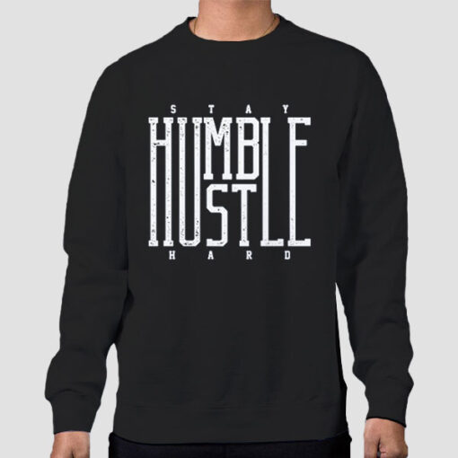 Sweatshirt Black Classic Hustle Hard Stay Humble