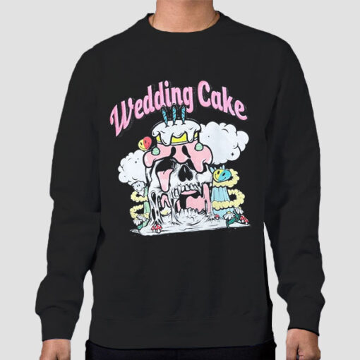 Sweatshirt Black Classic Melted Horror Wedding Cake