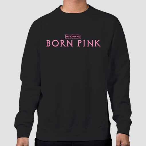 Sweatshirt Black Inspired Blackpink Born Pink