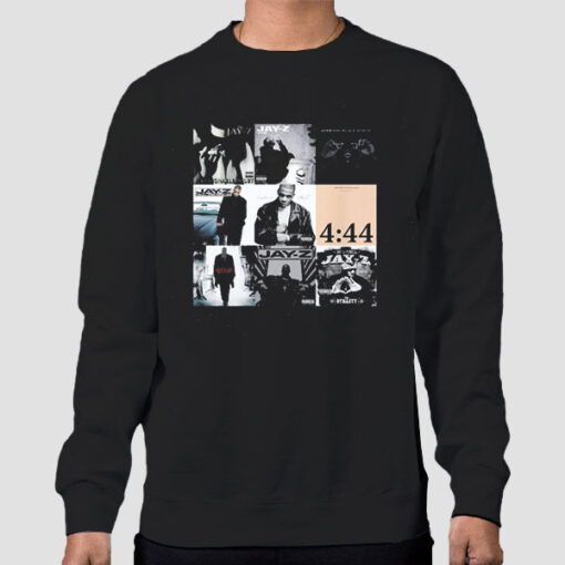 Sweatshirt Black Vintage Album Rapper Jay Z 4 44