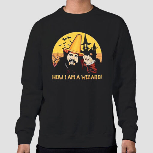 Sweatshirt Black Vintage How I Am a Wizard