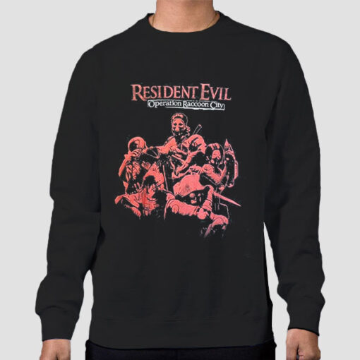 Sweatshirt Black Vintage Operation Racoon City Resident Evil