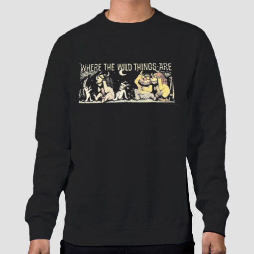 Sweatshirt Black Vtg 90s Where the Wild Things Are