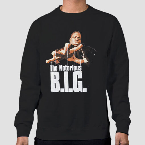 Sweatshirt Black Vtg Biggie Small Notorious Big
