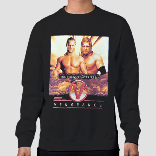 Sweatshirt Black Vtg Vengeance Triple H vs Chris Benoit
