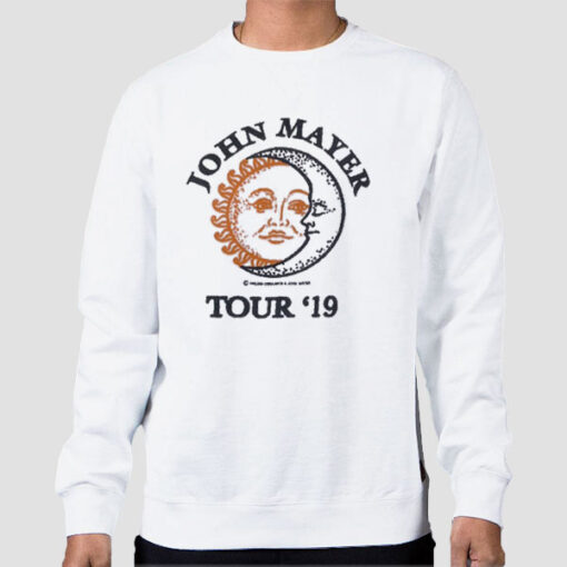 Sweatshirt White Vintage Tour '19 John Mayer