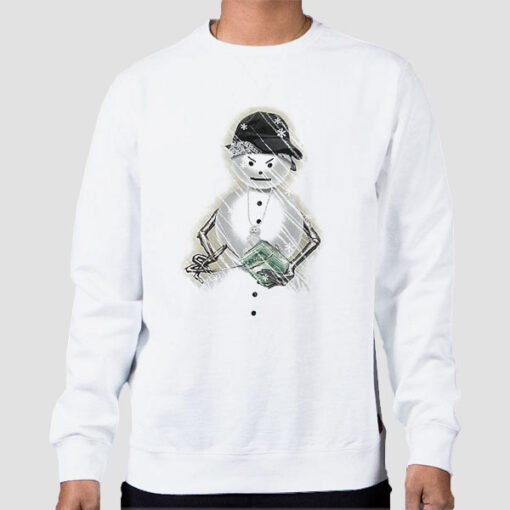 Sweatshirt White Vintage Young Jeezy Snowman