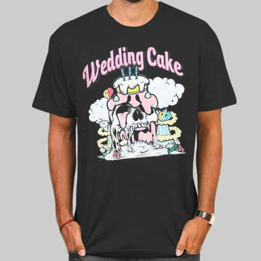 T Shirt Black Classic Melted Horror Wedding Cake
