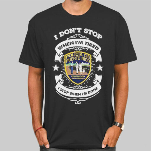 Policia De Puerto Stop Rico Shirt